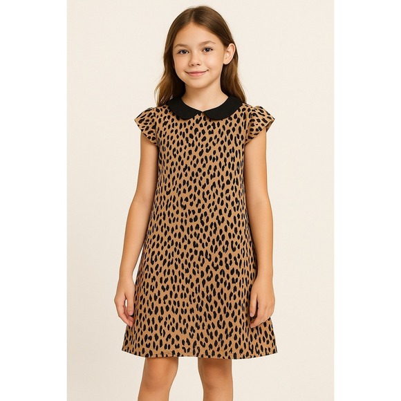 Forever 21 Leopard Print Girls Dress Size US 13/14 - Picture 2 of 6